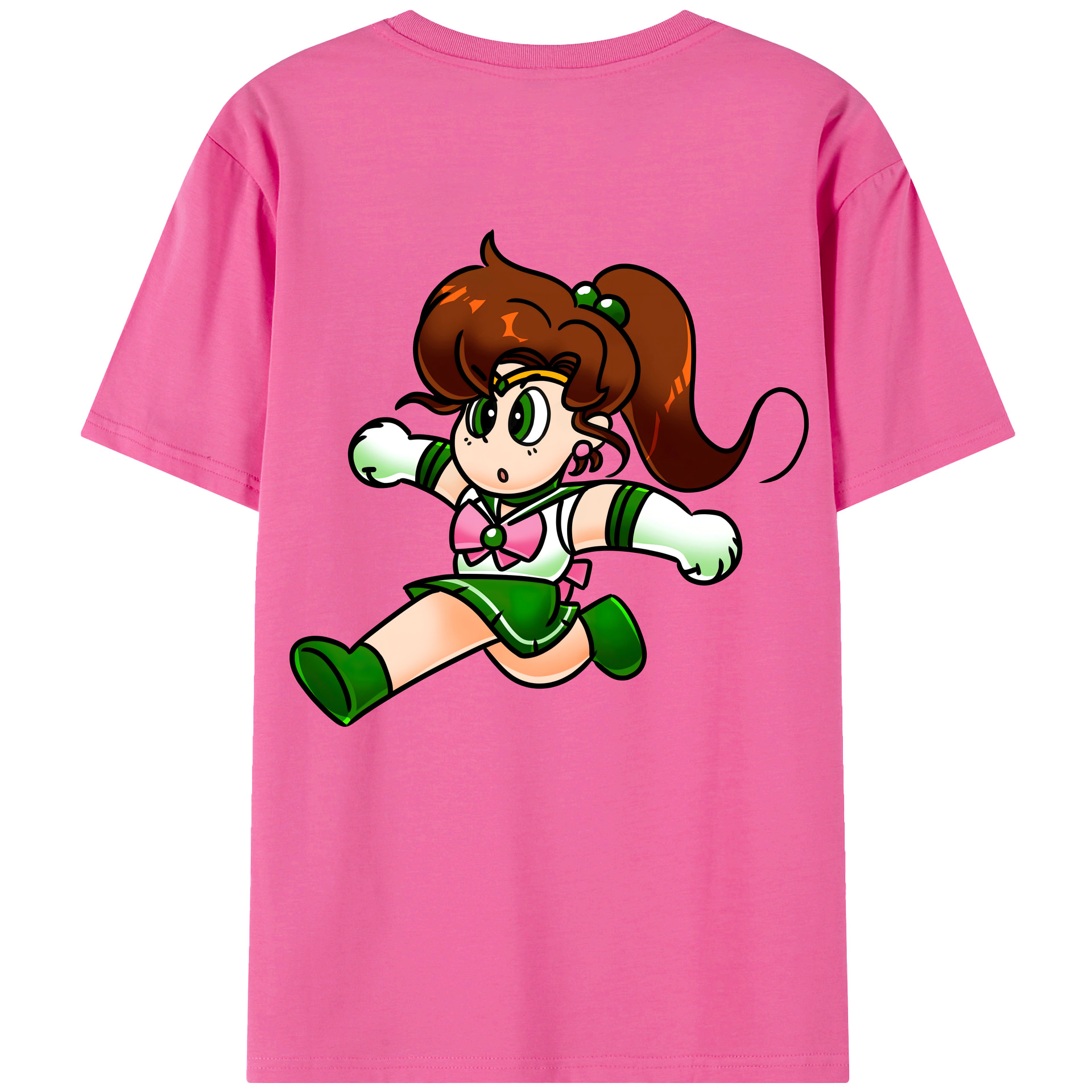 （画像用） 美少女戦士セーラームーン 木野 まこと きの まこと Sailor Moon Kino Makoto （セーラージュピター；Sailor Jupiter） レディース半袖Tシャツ(バックプリント)